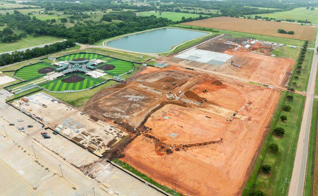 FireLake softball field construction