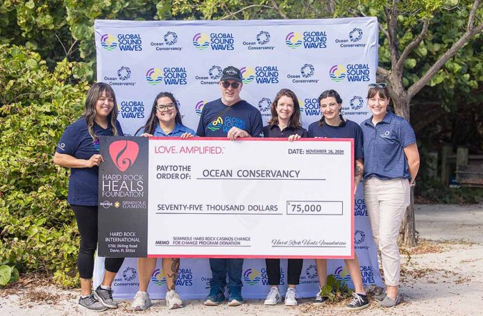 Seminole Hard Rock Ocean Conservancy donation