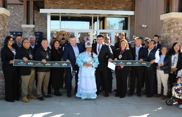 Crystal Sky ribbon-cutting