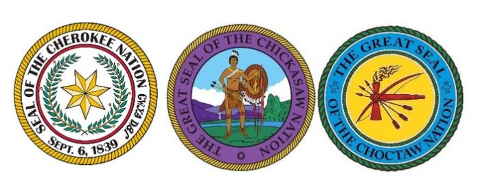 Cherokee, Chickasaw, Choctaw seals