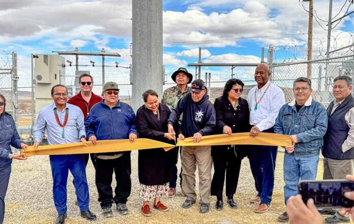 Navajo broadband tower ribboncutting